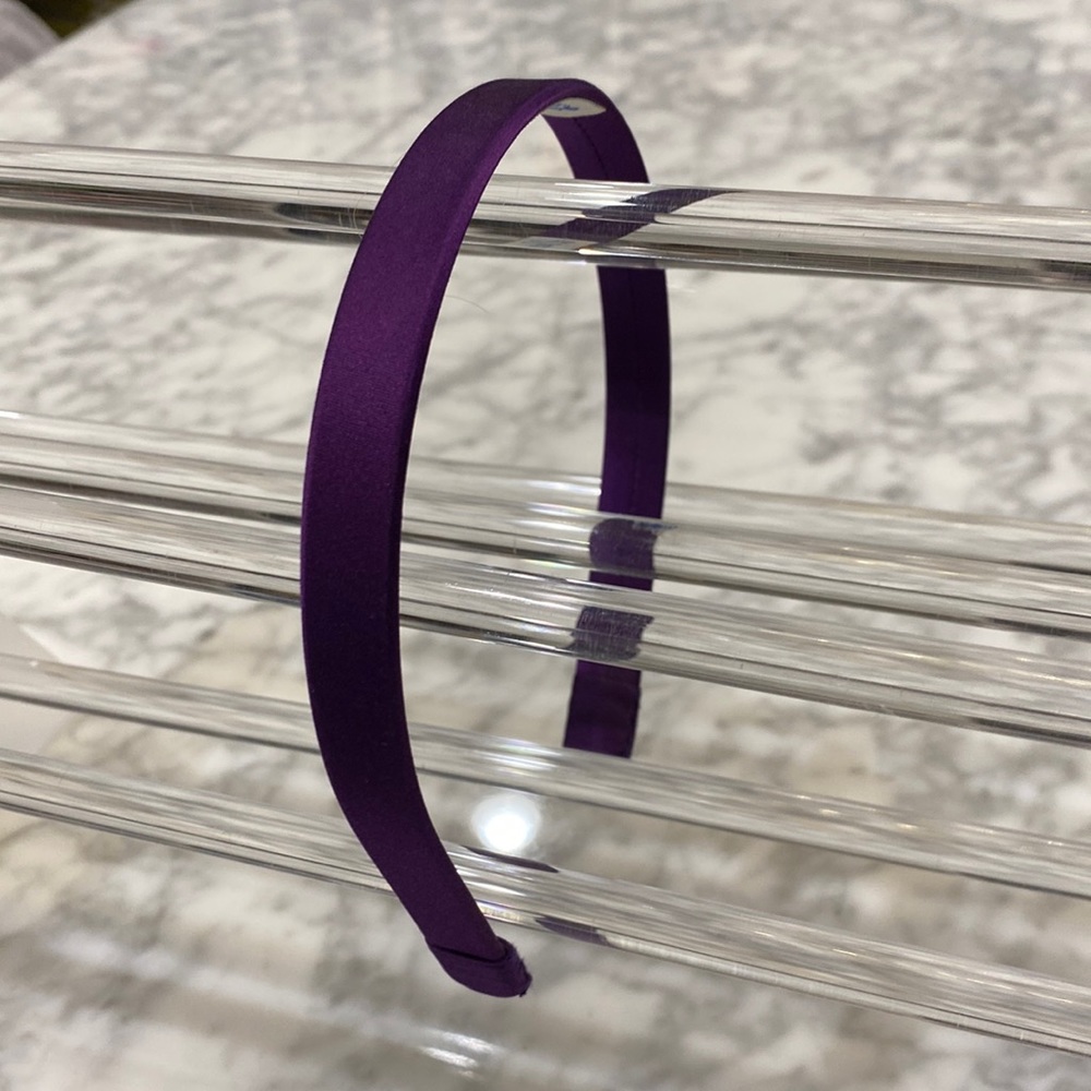 L.Erickson skinny purple satin headband